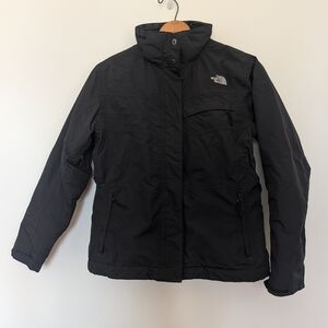 The North Face Women’s Black Puffer Jacket with High Collar